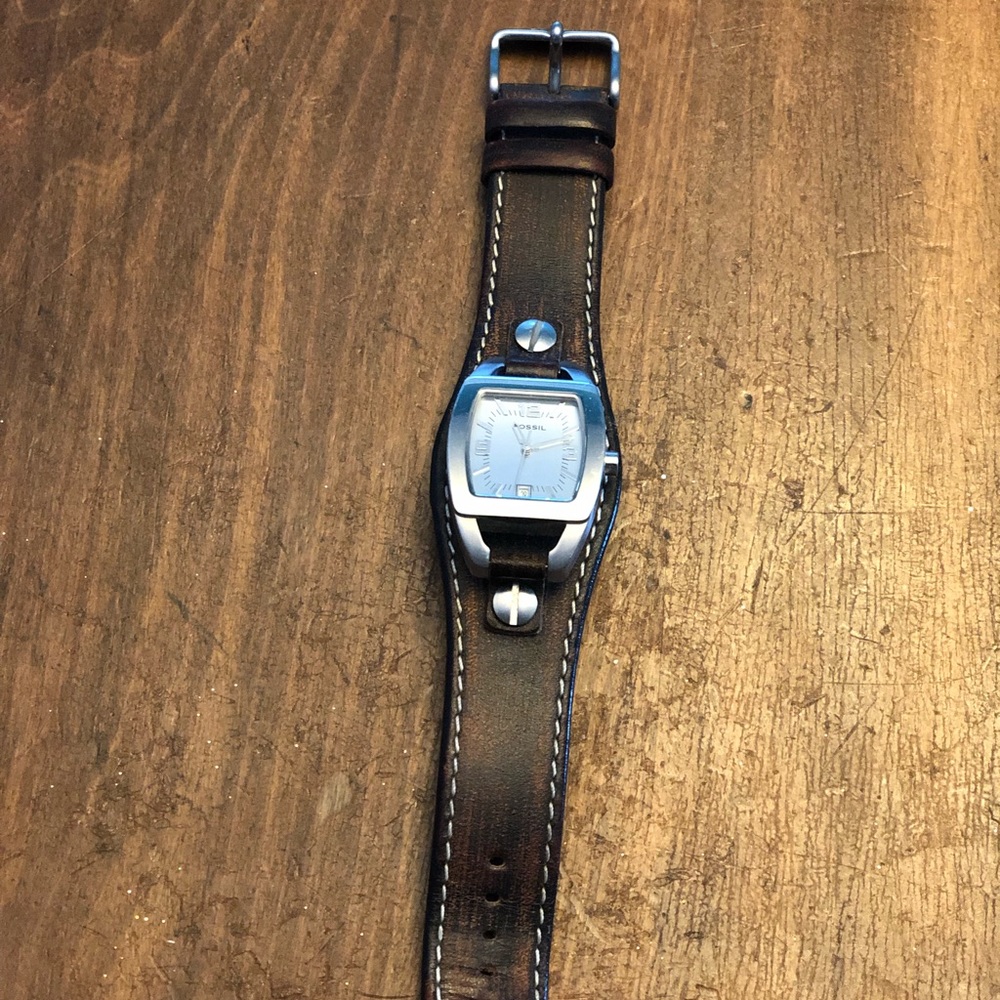 Ladies Fossil Watch with Leather band